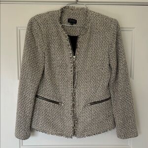 Topshop Gray and Black Blazer with Tailored Fit